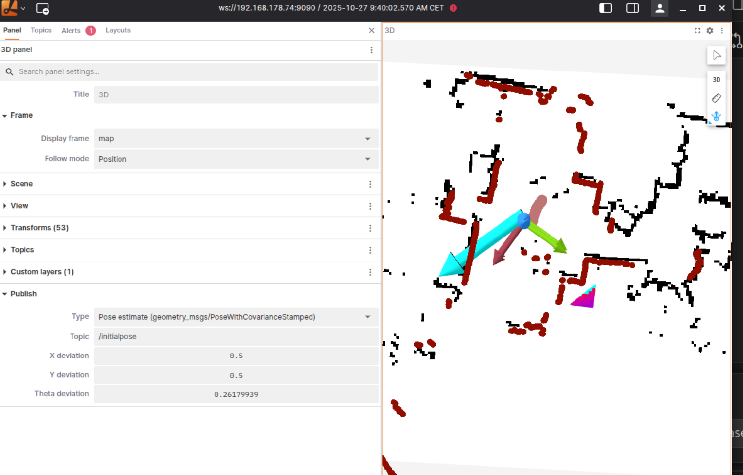 Lichtblick Initialize Robot
